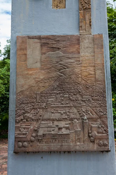 Armero Colombia Maggio 2022 Monumento Commemorativo Della Tragedia Armero Causata — Foto Stock