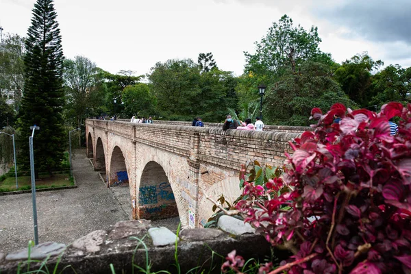 Popayan Colombia May 2022 Historical Humilladero Bridge Located Popayan City — Stock Photo, Image