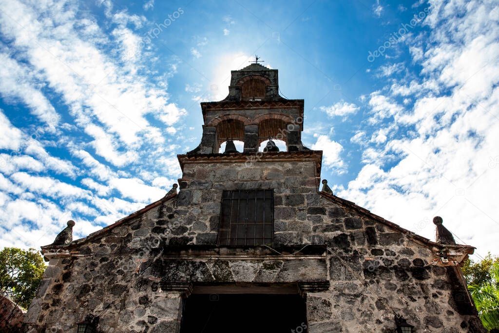 The beautiful historical church La Ermita built in the sixteenth century in the town of Mariquita in Colombia