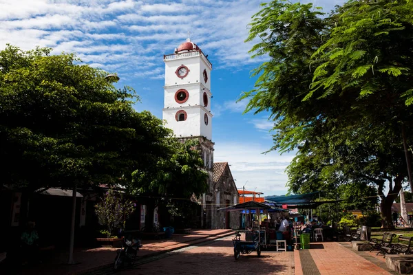 Mariquita Colombia Mayo 2022 Plaza José Celestino Mutis Campanario Iglesia — Foto de Stock