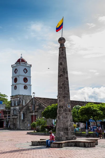 Mariquita Colombia May 2022 Jose Celestino Mutis Square Bell Tower — Stok fotoğraf
