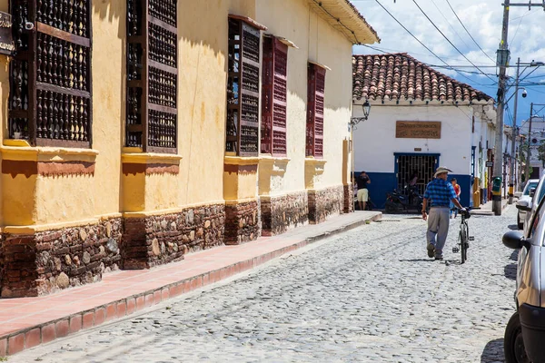 Santa Antioquia Colombia November 2017 Beautiful Antique Streets Colonial Town — Zdjęcie stockowe
