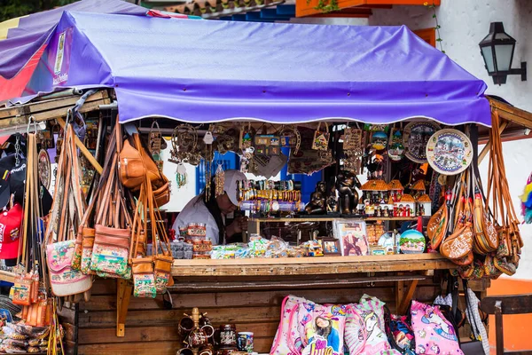 Medellin Colombia November 2017 Souvenir Store Beautiful Pueblito Paisa Tourist —  Fotos de Stock