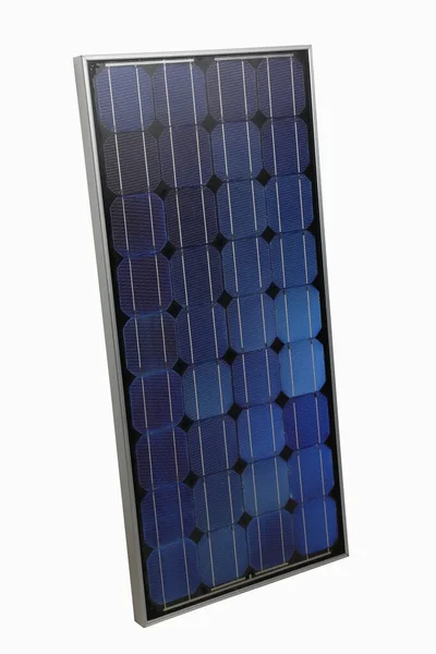 Batteria Solare Che Conserva Energia Solare Conversione Energia Corrente Alta — Foto Stock