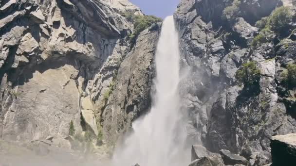 Yosemite Grande Cascata Vicino Parco Nazionale Dello Yosemite California Usa — Video Stock
