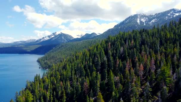 Increíble Belleza Lago Alta Montaña California Naturaleza Paisaje Las Montañas — Vídeos de Stock