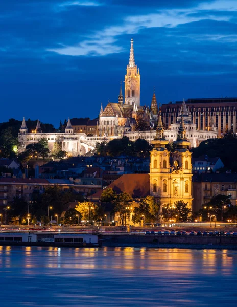 Vista Noche Increíble Arquitectura Budapest Hungría — Foto de Stock