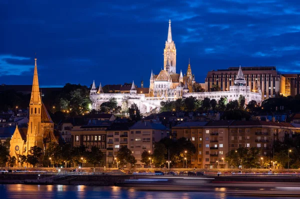 Vista Increíble Budapest Por Noche Hungría — Foto de Stock