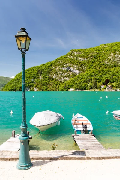 Incrível Lago Annecy Talloires França — Fotografia de Stock