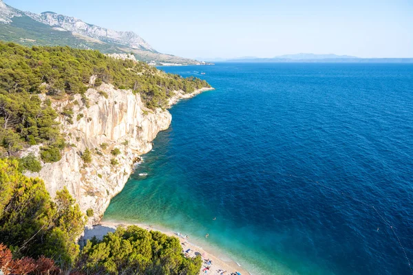 View Amazing Beach Makarska Dalmatia Croatia — Stok fotoğraf