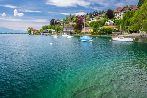 View Lake Thun Switzerland — Stock Photo, Image