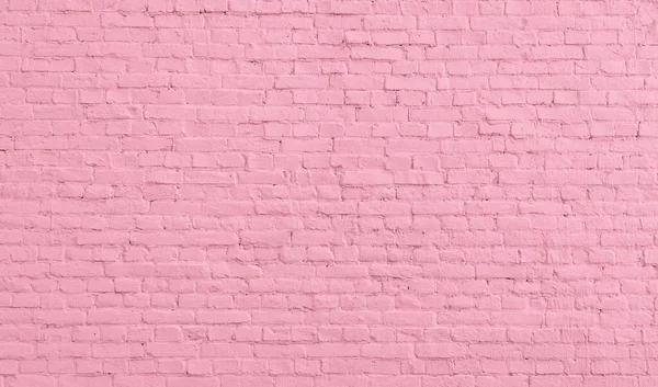 Textur der rosa Farbe Backsteinwand Hintergrund — Stockfoto