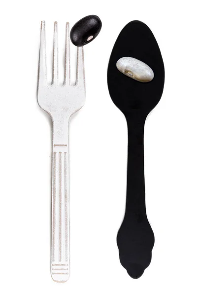 Vegan Food Contrasting Conceptual black and white Photo — Stockfoto