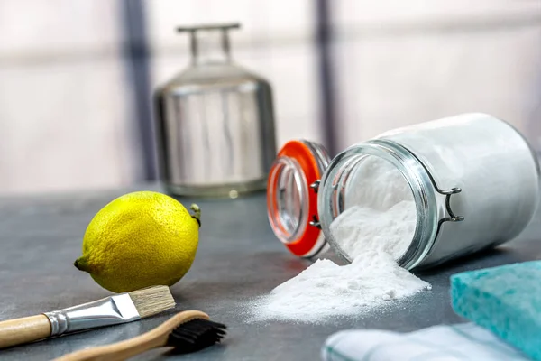 Baking Soda - Household Cleaner do it yourdelf — Stock Photo, Image