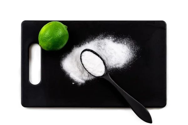 Бикарбонат и лимон - Продукт для домашнего хозяйства — стоковое фото