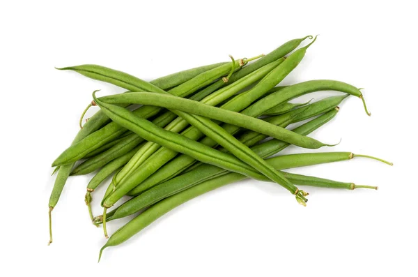 Fresh Green beans - isolated haseolus vulgaris — Stock Photo, Image