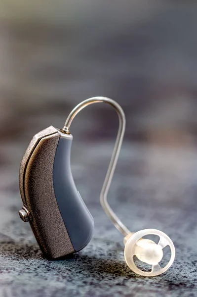 Macro Headset Gray Background — Foto Stock