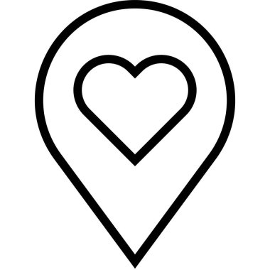 Yerel etiket simgesi, satır biçimi illüstrasyonu