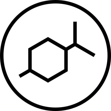 Paraben serbest etiket simgesi, satır biçimi illüstrasyonu