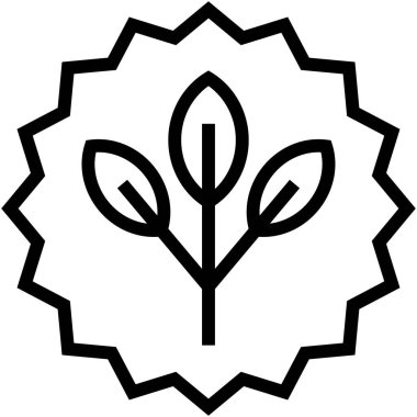 Sertifikalı etiket simgesi, satır biçimi illüstrasyonu