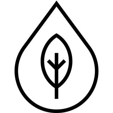 Temiz kozmetik etiket simgesi, satır biçimi illüstrasyonu