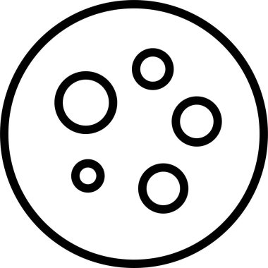 Sivilceye eğilimli cilt etiketi simgesi, satır biçimi illüstrasyonu