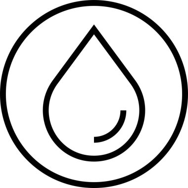 Yağlı cilt etiketi simgesi, satır biçimi illüstrasyonu