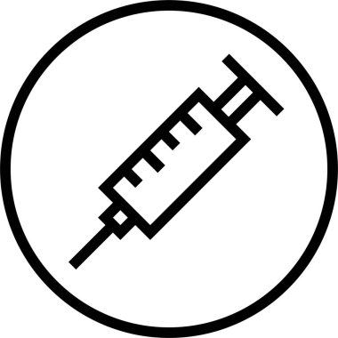 Hormonsuz etiket simgesi, satır biçimi illüstrasyonu