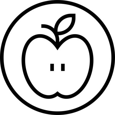 Beslenme destek etiketi simgesi, satır biçimi illüstrasyonuName