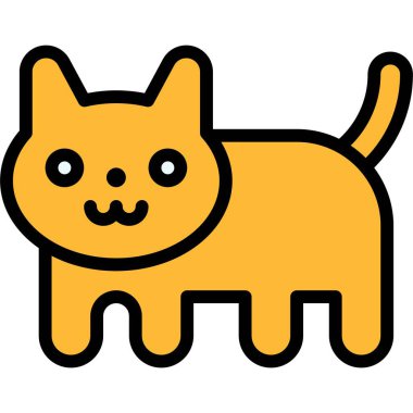 Nyan kedi simgesi, ödenebilir olmayan sembolik vektör çizimi