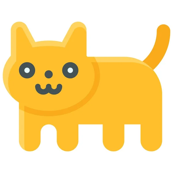 Nyan Gato Icono Fungible Símbolo Relacionado Con Ilustración Vectorial — Vector de stock