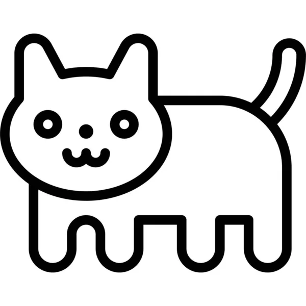 Nyan Kat Icoon Niet Fungibele Token Gerelateerde Vector Illustratie — Stockvector