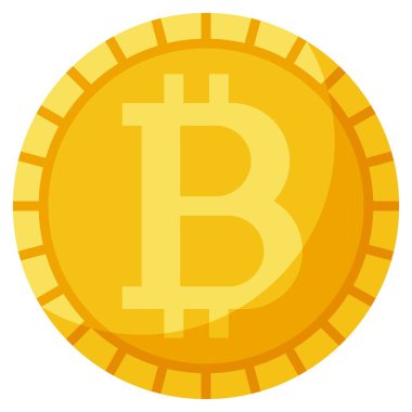 Bozuk para simgesi, Kripto para birimi bağlantılı vektör çizimi