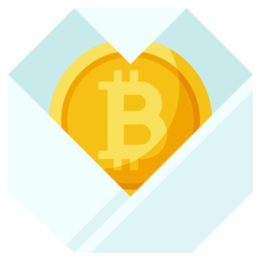 Kaydırma simgesi, Kripto para birimi bağlantılı vektör çizimi