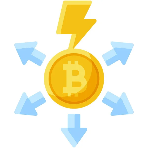 Liquidate Icon Cryptocurrency Related Vector Illustration — стоковий вектор