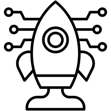 Launchpad simgesi, yerel mali vektör illüstrasyonuName