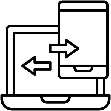 Eşzamanlama simgesi, yerel finansman ile ilgili vektör illüstrasyonuName