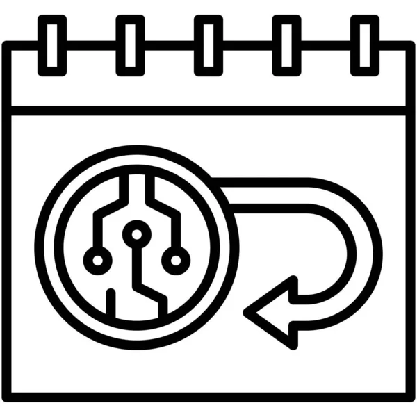 Retorno Del Icono Inversión Ilustración Vectorial Relacionada Con Las Finanzas — Vector de stock