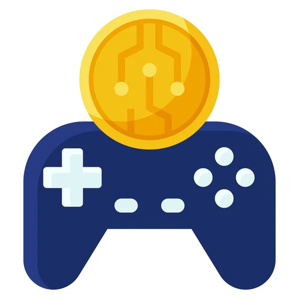 Gamefi Icon Cryptocurrency Related Vector Illustration — Stock Vector