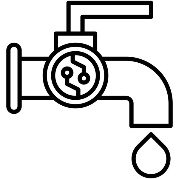 Faucet Icon Cryptocurrency Related Vector Illustration — Stock Vector