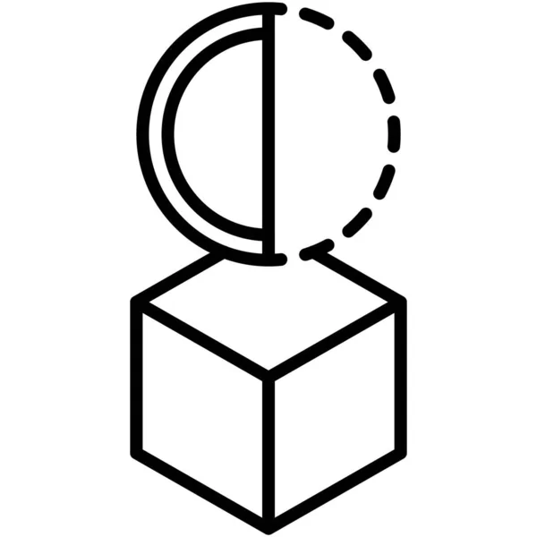 Ikona Poloviční Ilustrace Vektoru Souvisejícího Kryptoměnou — Stockový vektor