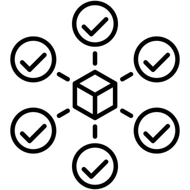 Ağ doğrulama simgesi, Engelleme teknolojisiyle ilgili vektör çizimi