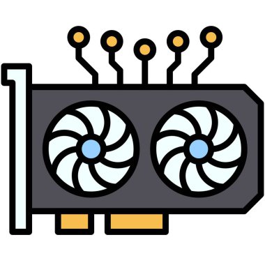 GPU Madencilik simgesi, Engelleme Teknolojisi İlgili Vektör Çizimi