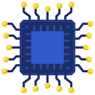 İşlemci Madencilik simgesi, Engelleme Teknolojisi İlgili Vektör Çizimi