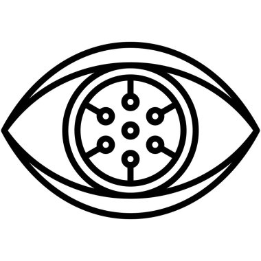 Kamu simgesi, engelleme teknolojisiyle ilgili vektör illüstrasyonu