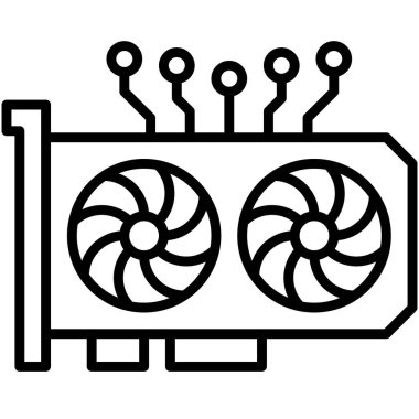 GPU Madencilik simgesi, Engelleme Teknolojisi İlgili Vektör Çizimi