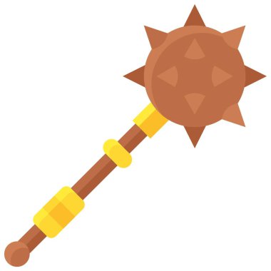 Mace simgesi, Ukrayna ve Ukrayna bağlantılı vektör illüstrasyonu