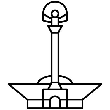 Meydan Nezalezhnosti simgesi, Ukrayna ve Ukrayna bağlantılı vektör illüstrasyonu