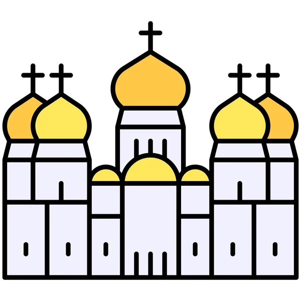 Kiev Pechersk Lavra Ícone Ucrânia Ucranianos Relacionados Ilustração Vetorial —  Vetores de Stock