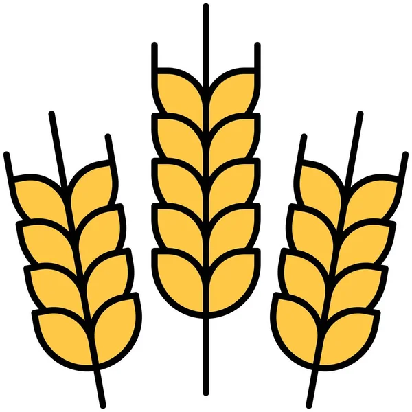 Weizen Symbol Ukraine Und Ukrainer Verwandte Vektorillustration — Stockvektor